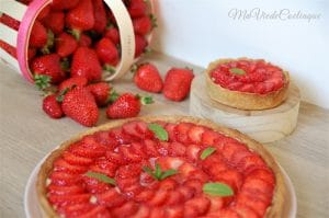 tarte aux fraises sans gluten sans lactose