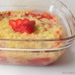 crumble fraise rhubarbe sans gluten sans lactose