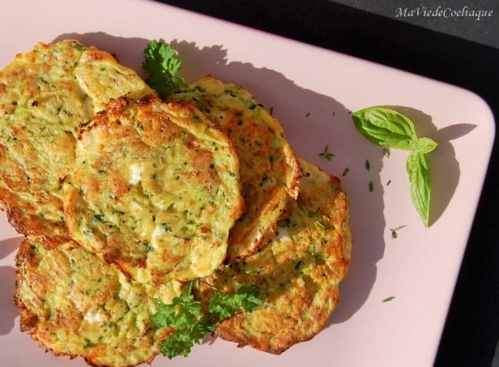 Galettes Courgette Feta Sans Gluten Ma vie de Coeliaque