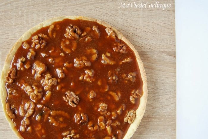 Tarte aux noix caramel au beurre salé sans gluten - Ma vie de Coeliaque