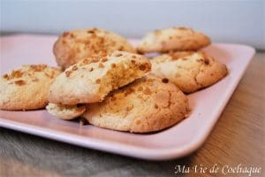 cookies vanille pralin sans gluten sans lactose