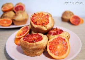 muffins sans gluten sans lactose à l'orange sanguine